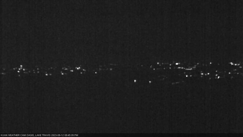 Lake Travis webcam, September 12, 2023 8:45 PM CT