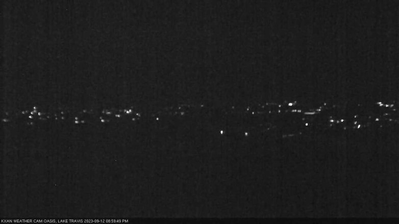 Lake Travis webcam, September 12, 2023 9:00 PM CT
