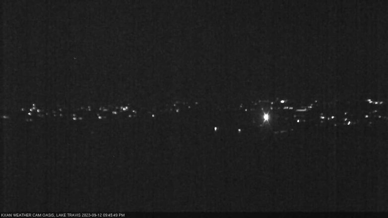Lake Travis webcam, September 12, 2023 9:45 PM CT