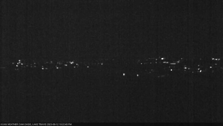 Lake Travis webcam, September 12, 2023 10:25 PM CT