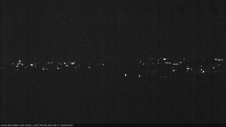 Lake Travis webcam, September 12, 2023 10:45 PM CT