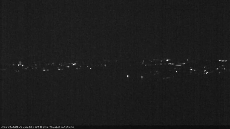 Lake Travis webcam, September 12, 2023 11:00 PM CT