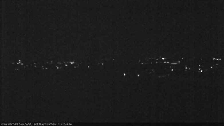 Lake Travis webcam, September 12, 2023 11:25 PM CT
