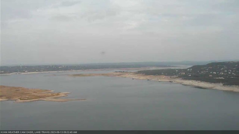 Lake Travis webcam, September 13, 2023 9:25 AM CT