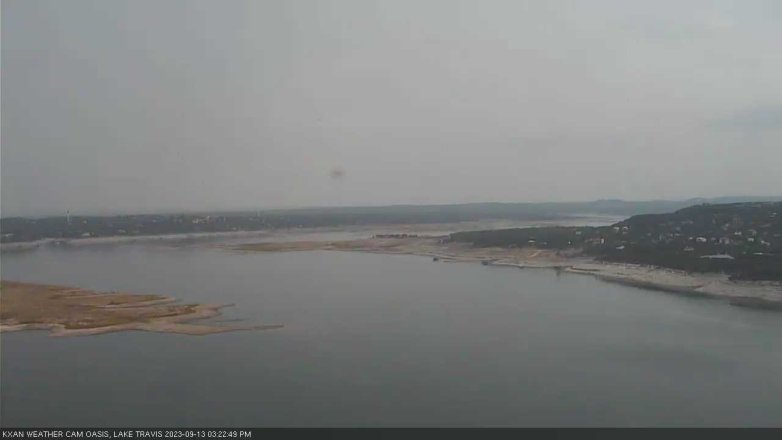 Lake Travis webcam, September 13, 2023 3:25 PM CT