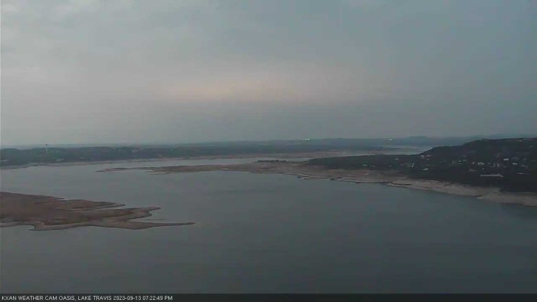 Lake Travis webcam, September 13, 2023 7:25 PM CT