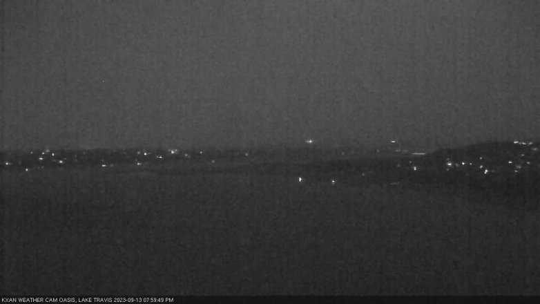 Lake Travis webcam, September 13, 2023 8:00 PM CT