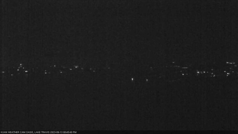 Lake Travis webcam, September 13, 2023 8:45 PM CT