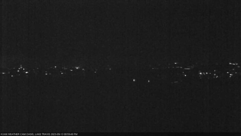 Lake Travis webcam, September 13, 2023 9:00 PM CT