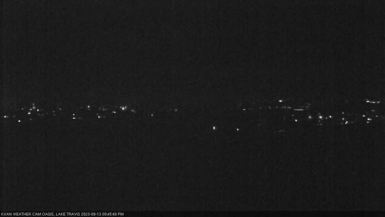 Lake Travis webcam, September 13, 2023 9:45 PM CT