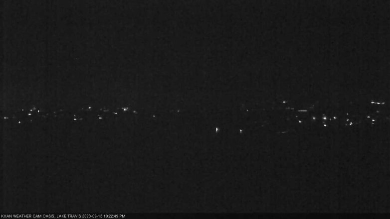 Lake Travis webcam, September 13, 2023 10:25 PM CT