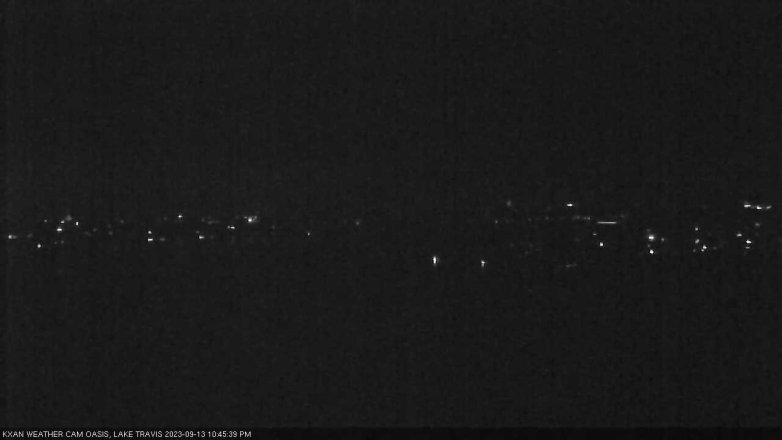 Lake Travis webcam, September 13, 2023 10:45 PM CT