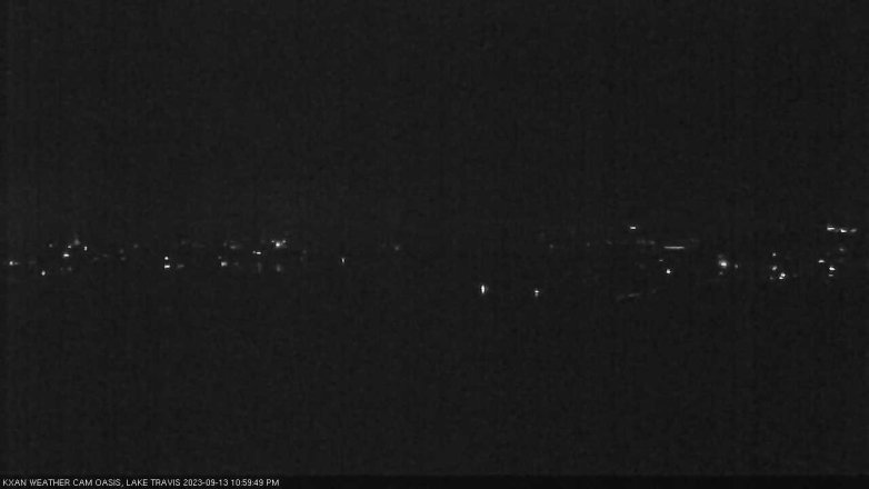 Lake Travis webcam, September 13, 2023 11:00 PM CT