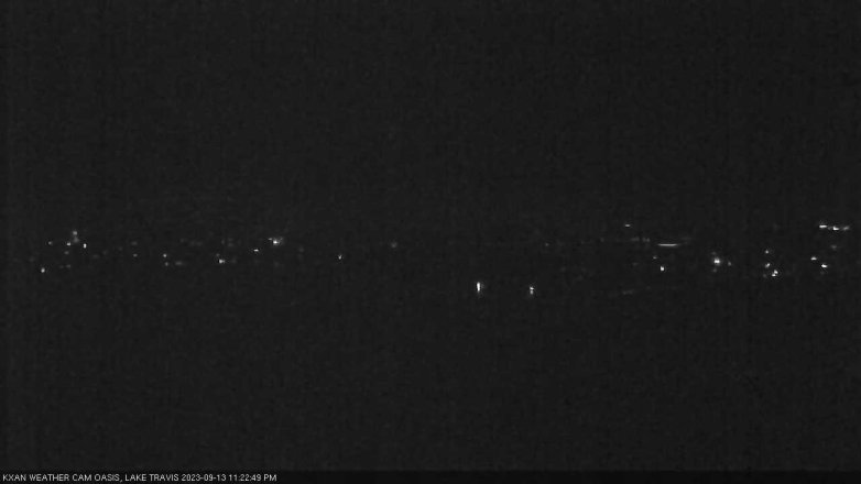 Lake Travis webcam, September 13, 2023 11:25 PM CT