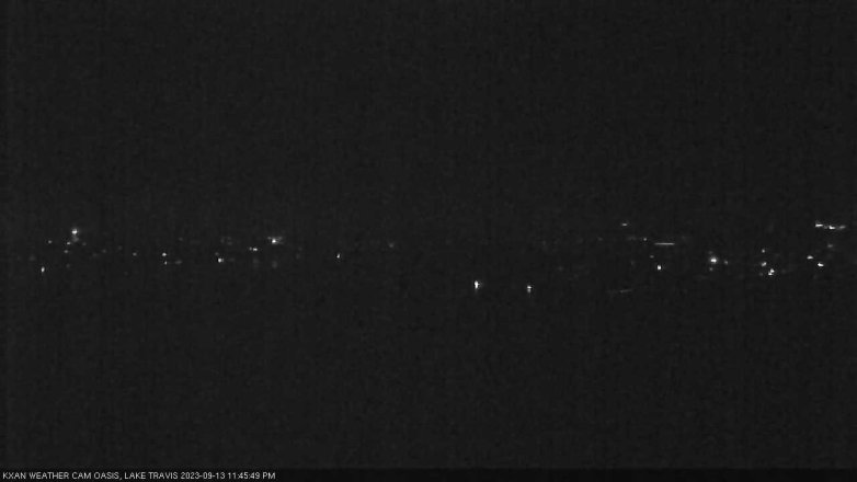 Lake Travis webcam, September 13, 2023 11:45 PM CT
