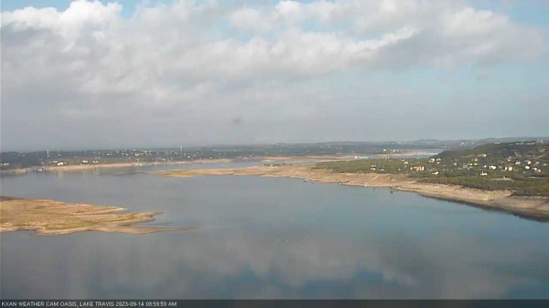 Lake Travis webcam, September 14, 2023 9:00 AM CT