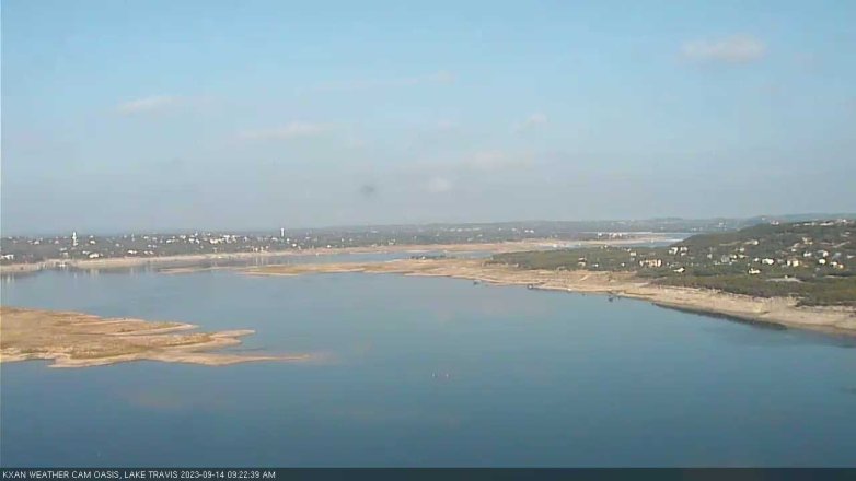 Lake Travis webcam, September 14, 2023 9:25 AM CT