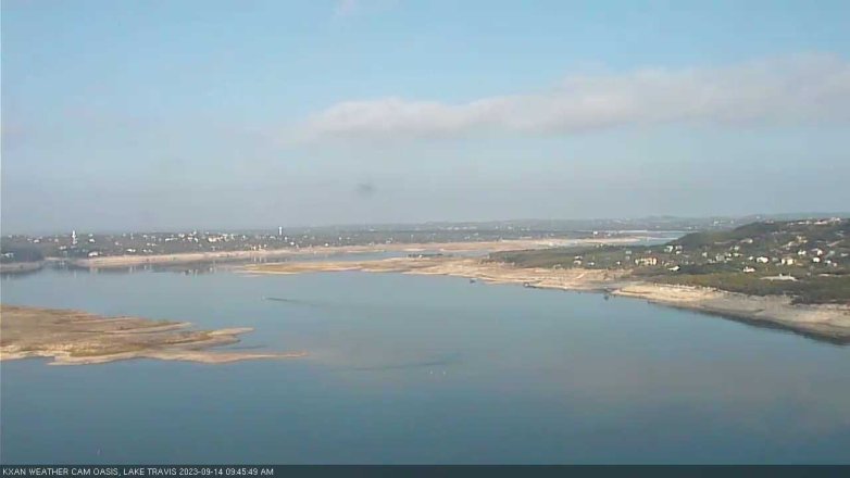 Lake Travis webcam, September 14, 2023 9:45 AM CT