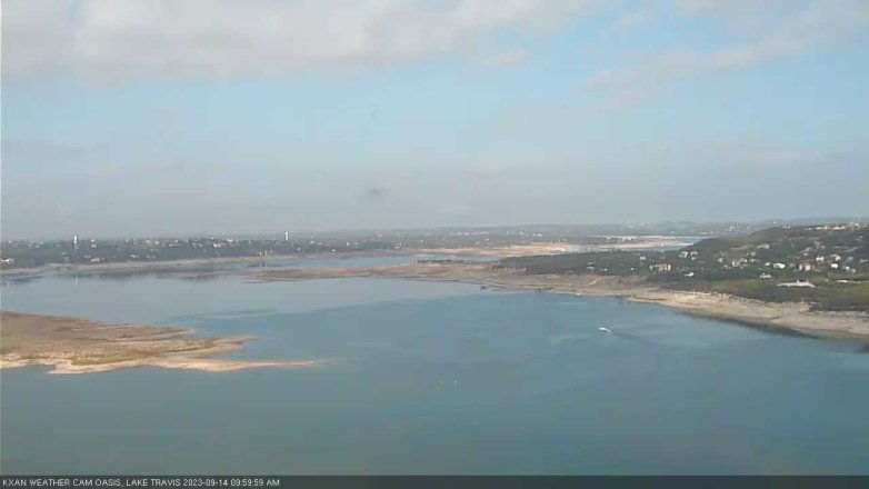 Lake Travis webcam, September 14, 2023 10:00 AM CT