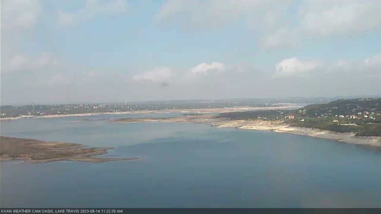 Lake Travis webcam, September 14, 2023 11:25 AM CT