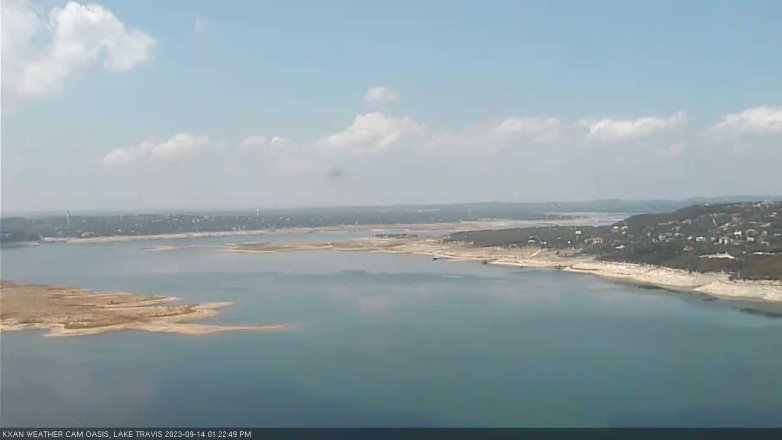 Lake Travis webcam, September 14, 2023 1:25 PM CT