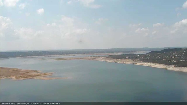 Lake Travis webcam, September 14, 2023 2:45 PM CT