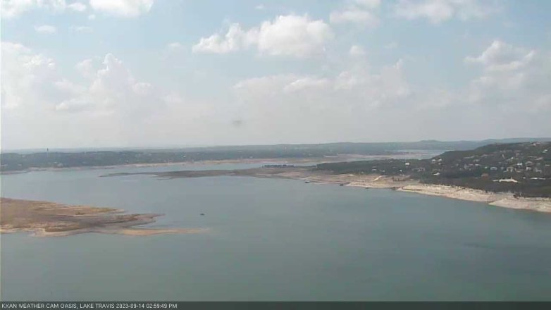Lake Travis webcam, September 14, 2023 3:00 PM CT