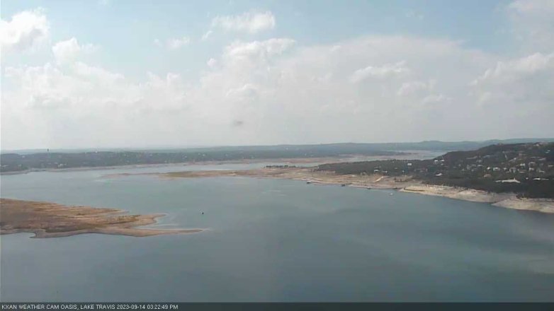 Lake Travis webcam, September 14, 2023 3:25 PM CT