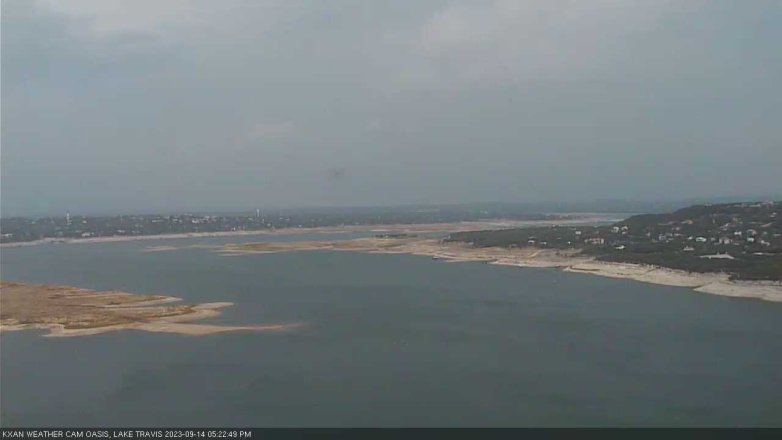 Lake Travis webcam, September 14, 2023 5:25 PM CT
