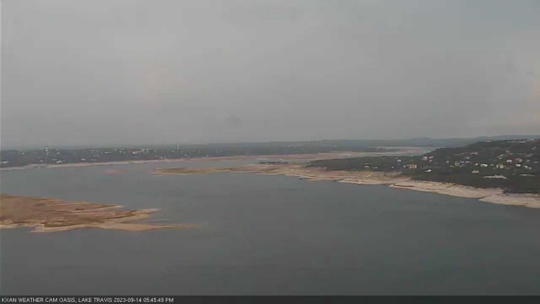 Lake Travis webcam, September 14, 2023 5:45 PM CT