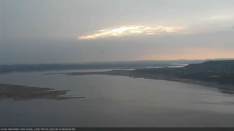 Lake Travis webcam, September 14, 2023 7:00 PM CT