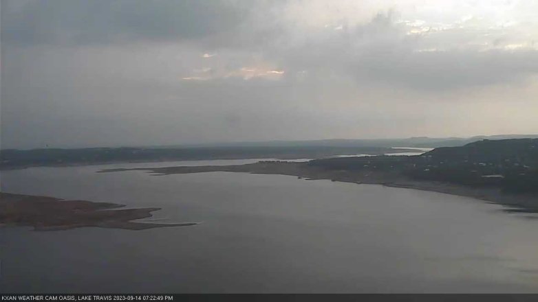 Lake Travis webcam, September 14, 2023 7:25 PM CT