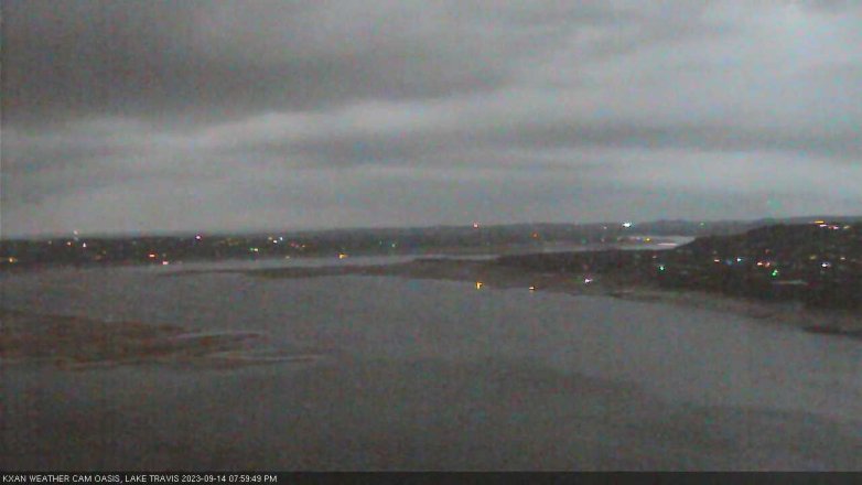 Lake Travis webcam, September 14, 2023 8:00 PM CT
