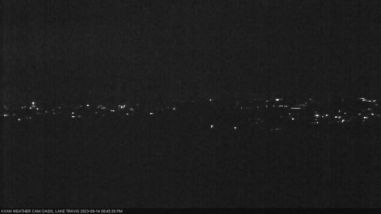 Lake Travis webcam, September 14, 2023 8:45 PM CT