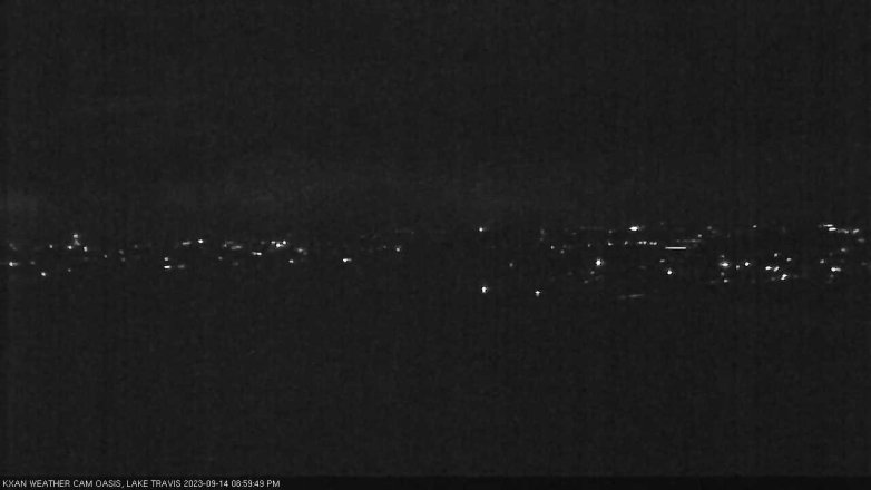 Lake Travis webcam, September 14, 2023 9:00 PM CT