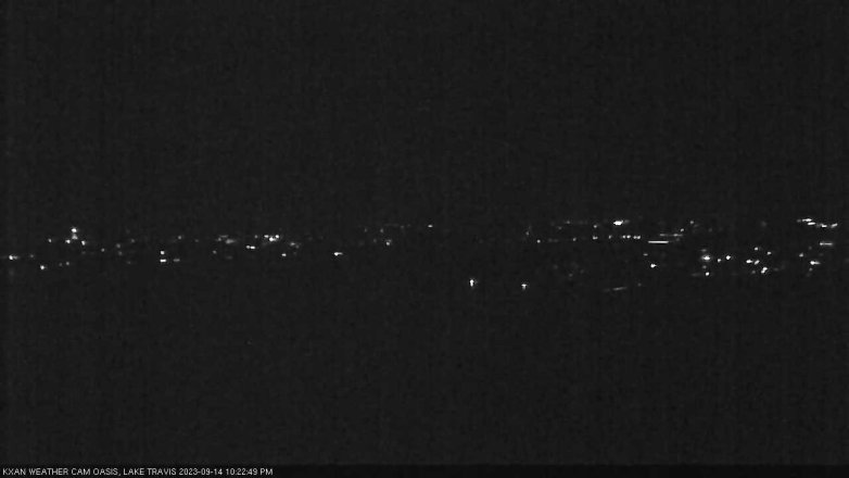 Lake Travis webcam, September 14, 2023 10:25 PM CT