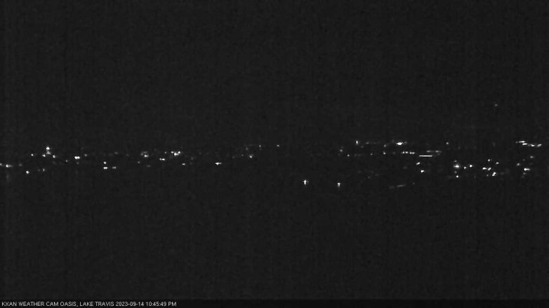 Lake Travis webcam, September 14, 2023 10:45 PM CT