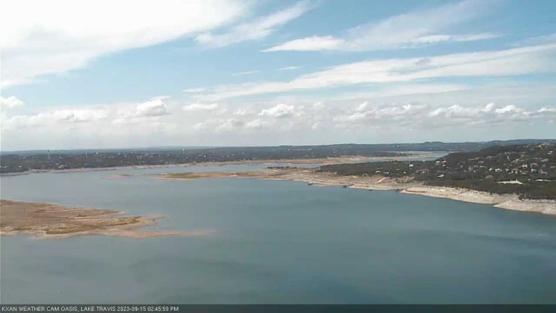 Lake Travis webcam, September 15, 2023 2:45 PM CT