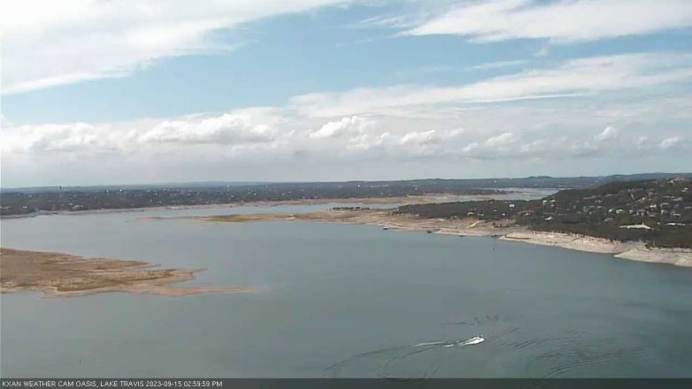 Lake Travis webcam, September 15, 2023 3:00 PM CT