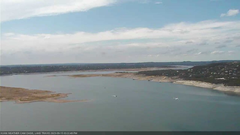 Lake Travis webcam, September 15, 2023 3:25 PM CT
