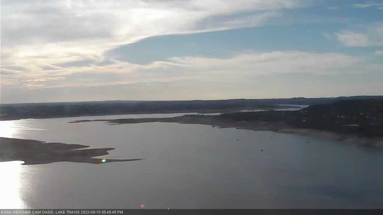 Lake Travis webcam, September 15, 2023 5:45 PM CT