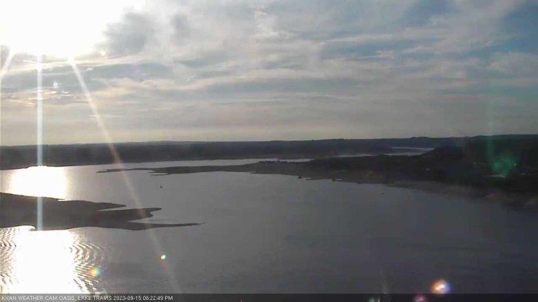 Lake Travis webcam, September 15, 2023 6:25 PM CT
