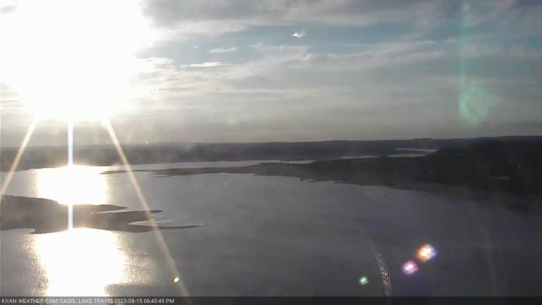 Lake Travis webcam, September 15, 2023 6:45 PM CT