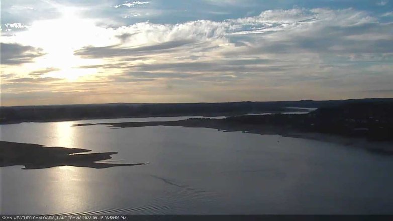 Lake Travis webcam, September 15, 2023 7:00 PM CT