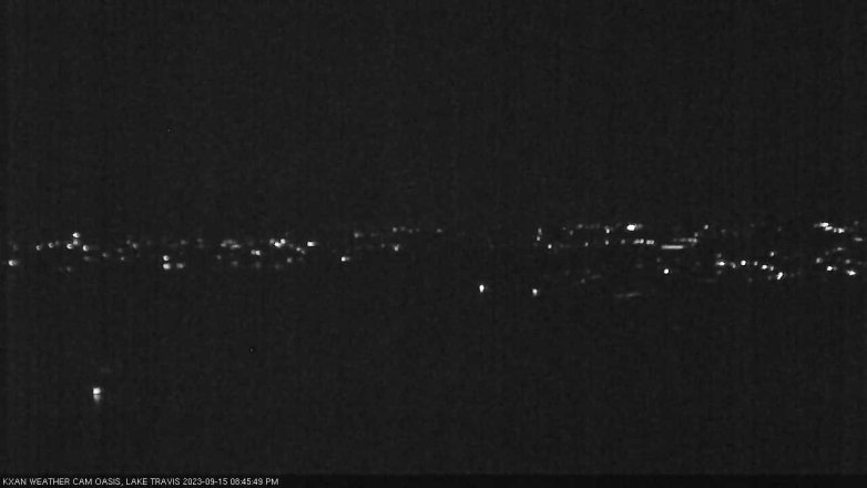 Lake Travis webcam, September 15, 2023 8:45 PM CT