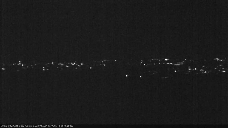 Lake Travis webcam, September 15, 2023 9:25 PM CT