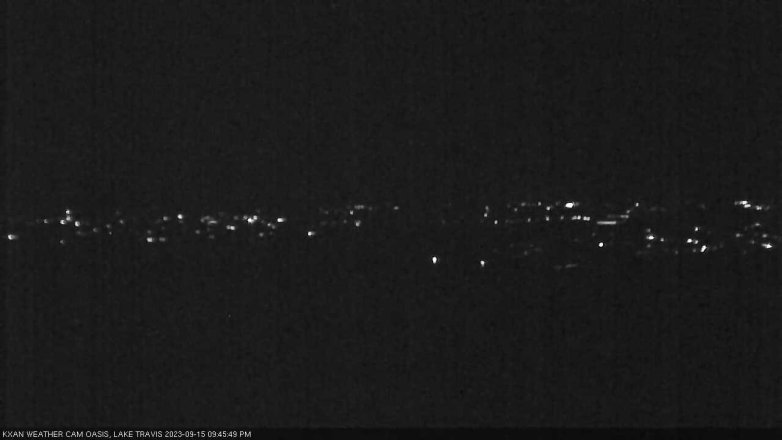 Lake Travis webcam, September 15, 2023 9:45 PM CT