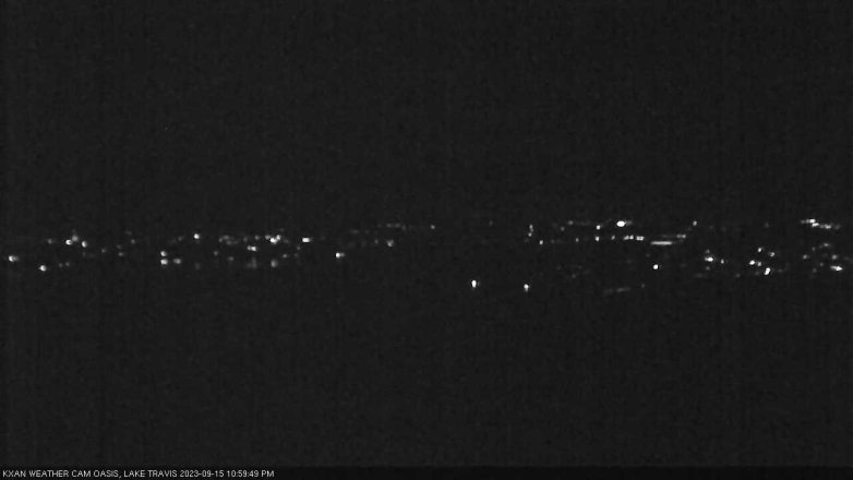 Lake Travis webcam, September 15, 2023 11:00 PM CT