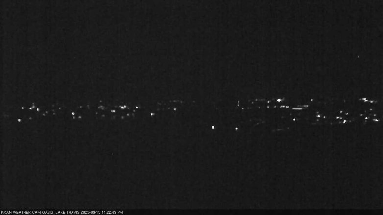 Lake Travis webcam, September 15, 2023 11:25 PM CT