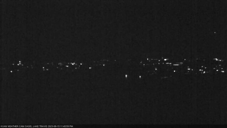 Lake Travis webcam, September 15, 2023 11:45 PM CT